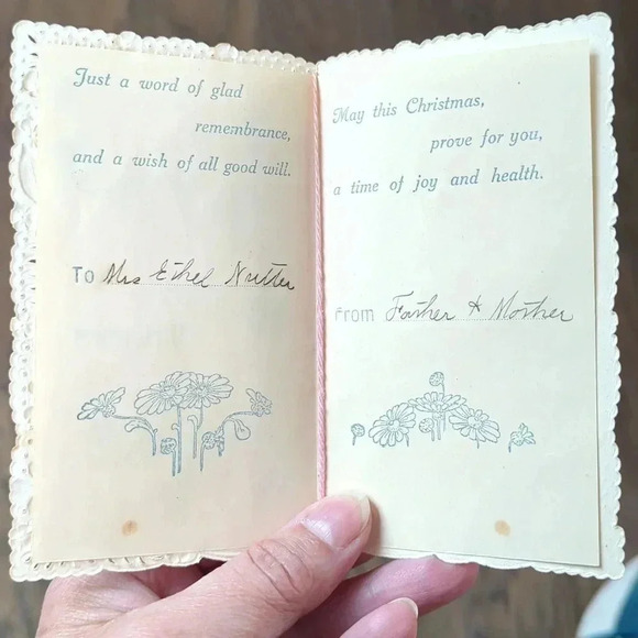 Antique Christmas  Card - Picture 3 of 6